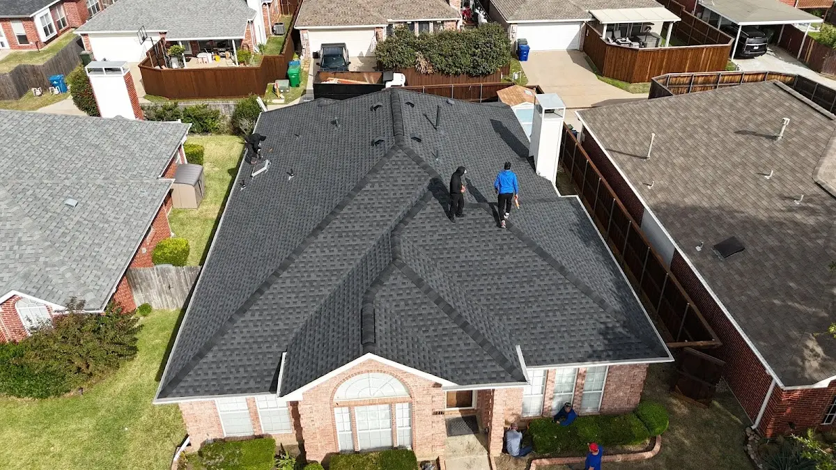 Slate & Tile Roof Repair work in progress on a Ocean Pines property